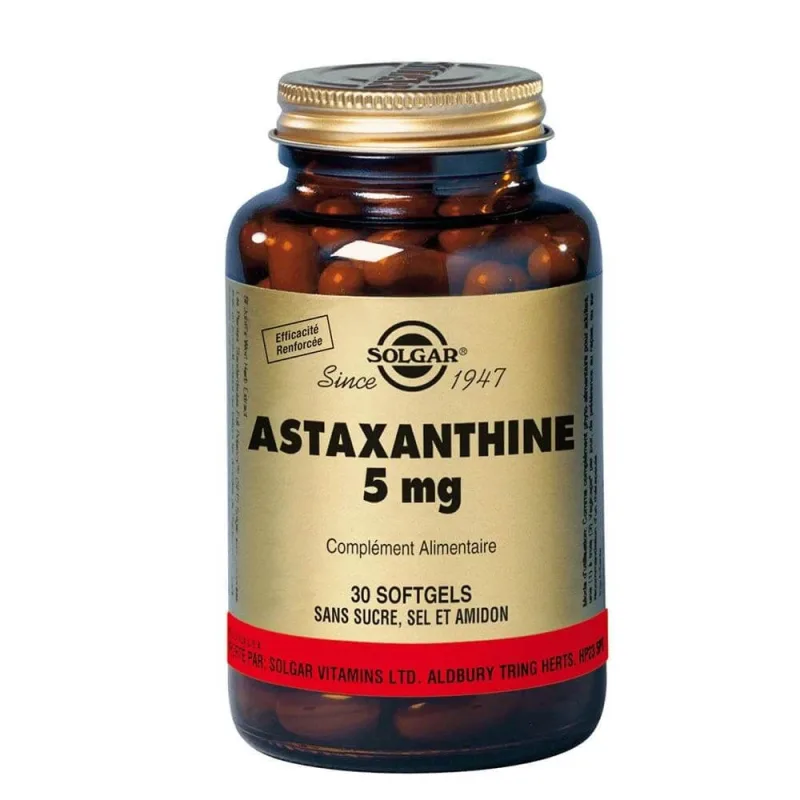 Solgar Astaxantină 30 Capsule Solaire Beauté 5 mg — preț și oferte