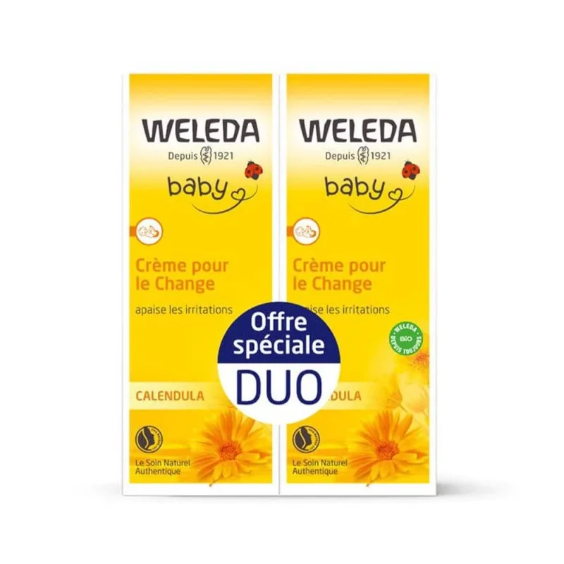 Weleda Calendula Cremă pentru schimbarea scutecului 2x75ml — preț și oferte