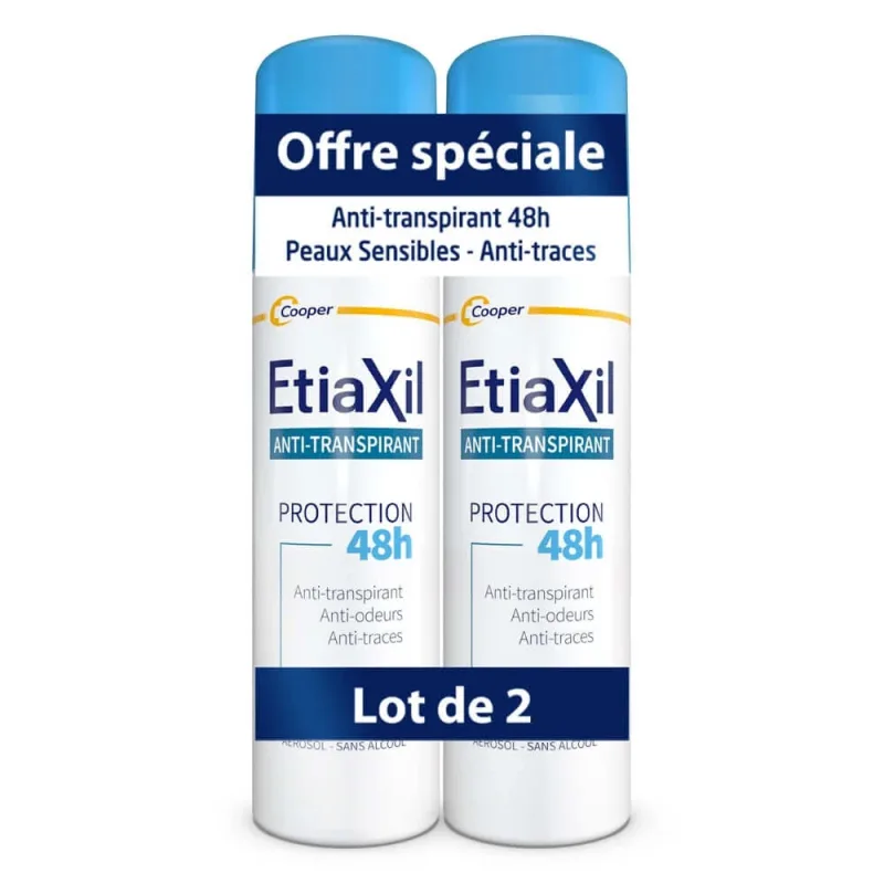 Antiperspirant Etiaxil 48h, piele sensibilă, 2 x 150 ml, Cooper — preț și oferte