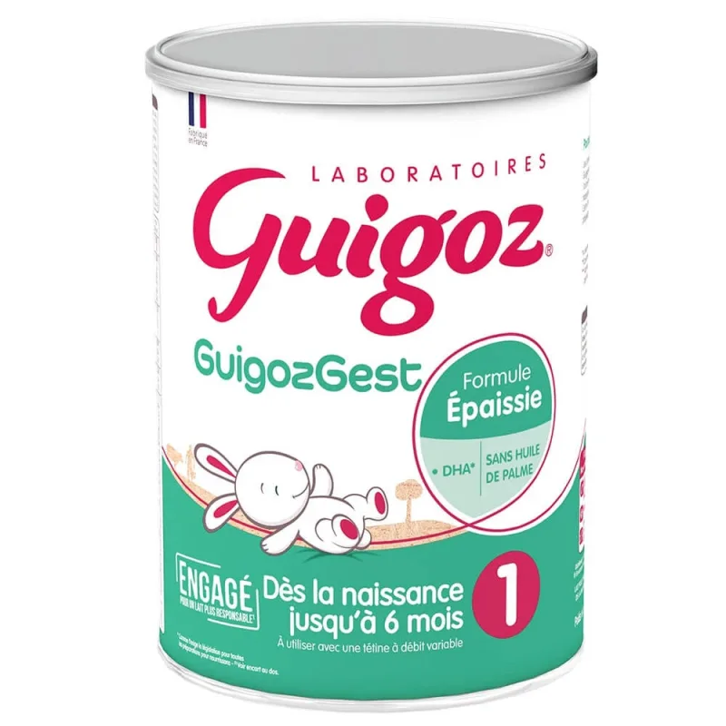 Guigoz Guigozgest GuigozGest 1 Lapte praf îngroșat 0-6 luni Dès La Naissance Jusqu'à 6 Mois 800g — preț și oferte
