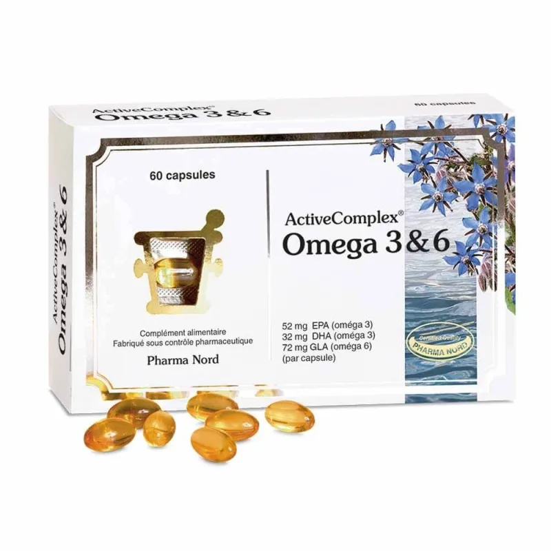 Pharma Nord ActiveComplex Omega 3 și 6 60 Capsule — preț și oferte