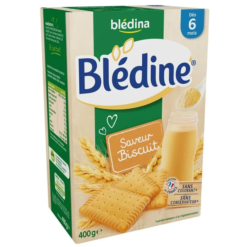 Blédina Pulbere de cereale aromă de biscuiți De la 6 luni 400g — preț și oferte