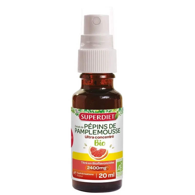 Superdiet Organic extract de semințe de grapefruit 20ml — preț și oferte
