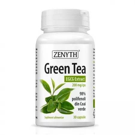 Green Tea EGCG Extract – 30 capsule, Zenyth — preț și oferte