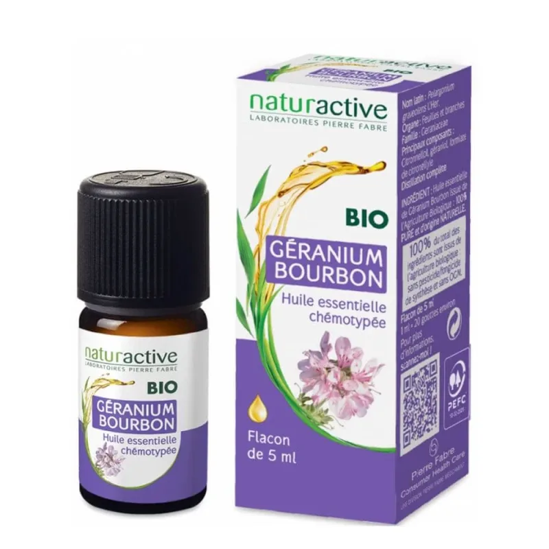 Naturactive Ulei esențial Bio Geranium Bourbon 5ml — preț și oferte