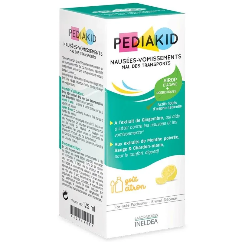 Pediakid Greață Vărsături Sirop pentru boli de călătorie 125 ml — preț și oferte