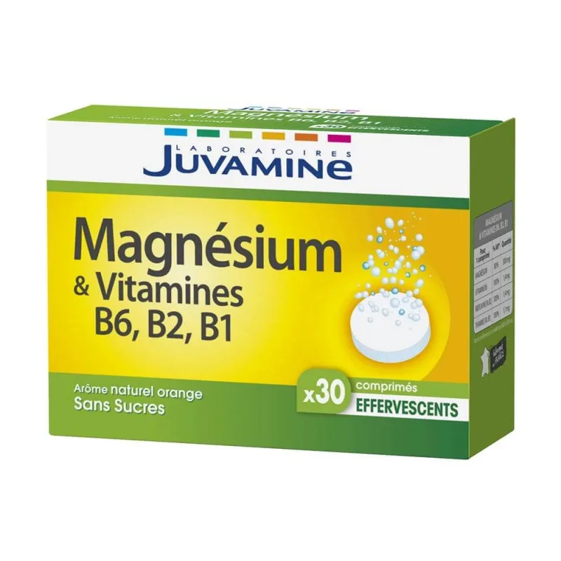 Juvamine Magneziu și vitamine B6 B2 B1 30 de tablete efervescente — preț și oferte