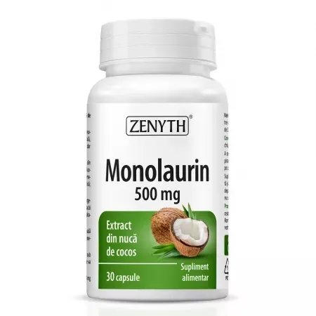 Monolaurin, 500 mg, 30 capsule – Zenyth — preț și oferte