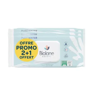 Biolane Expert Șervețele cu apă pură 3x60