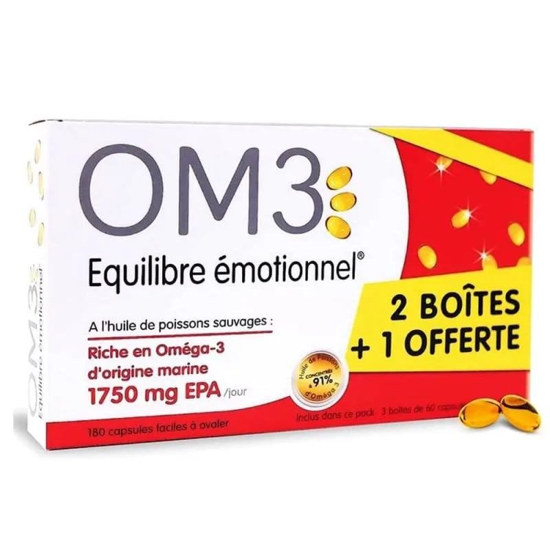 OM3 Omega 3 Echilibru emoțional 180 Capsule — preț și oferte