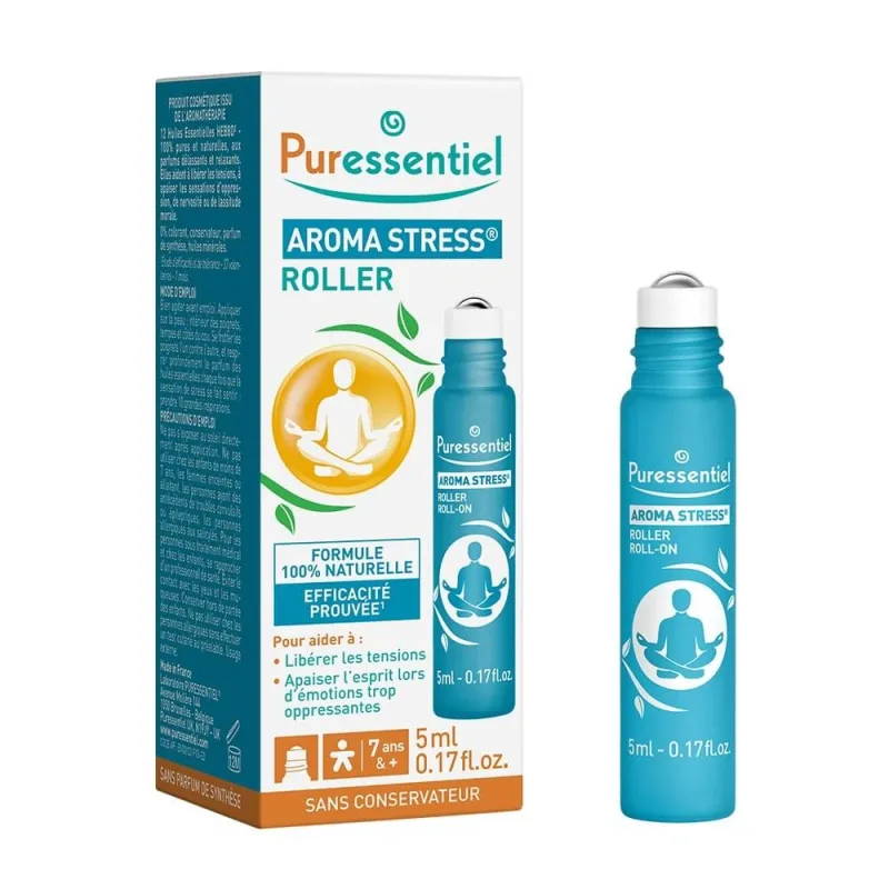 Puressentiel Aroma Stress Roller cu 12 uleiuri esențiale 5ml — preț și oferte