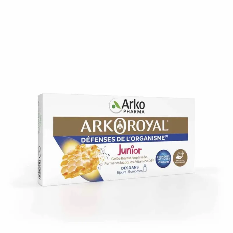 Arkopharma Arkoroyal Royal Jelly Junior, Vitamina D3 5x10ml — preț și oferte