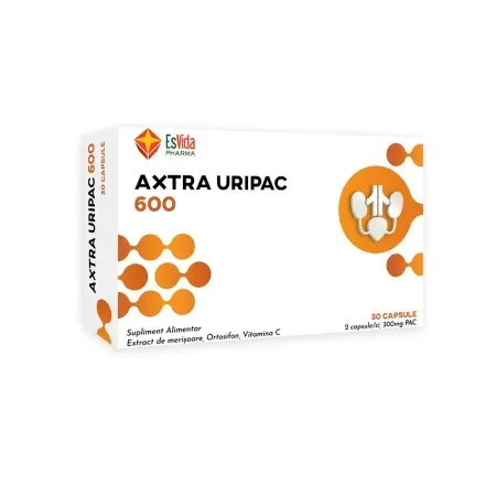 Axtra Uripac 600, 30 capsule, Esvida Pharma — preț și oferte