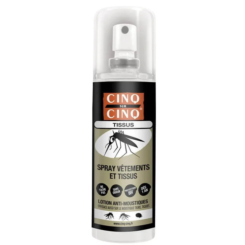 Cinq Sur Cinq Spray pentru țânțari pentru îmbrăcăminte și textile 100ml — preț și oferte