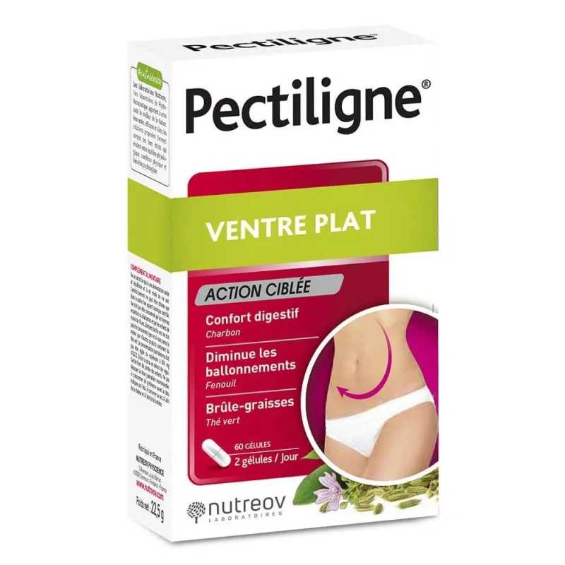 Nutreov Pectiligne Flat Belly Targeted Action 60 capsule — preț și oferte
