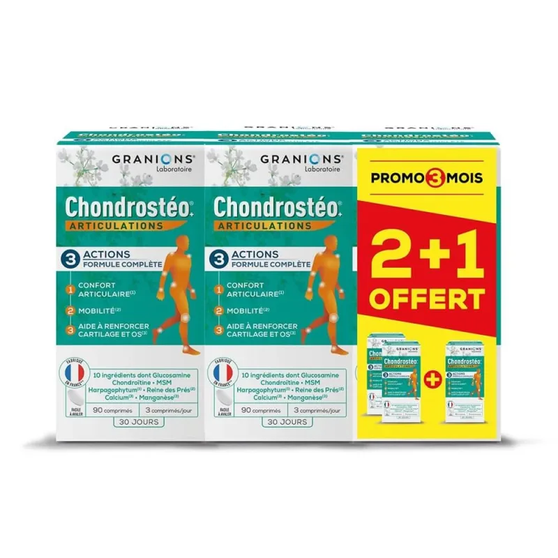Granions Chondrostéo Chondrosteo Articulations 3x90 Tablete — preț și oferte