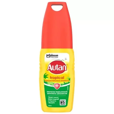 Lotiune impotriva tantarilor Tropical, 100 ml, Autan — preț și oferte