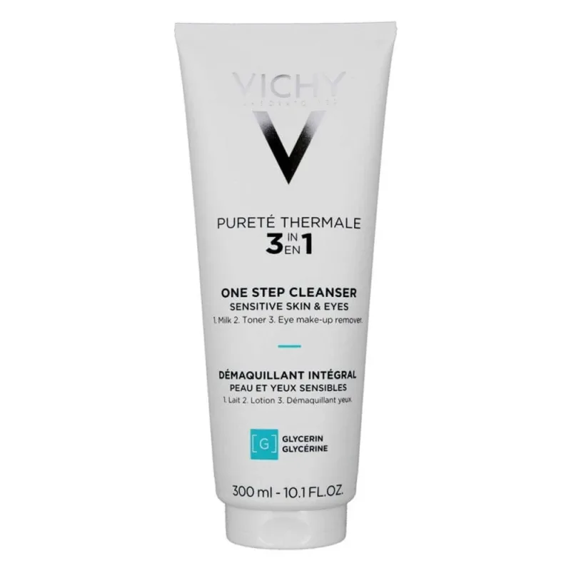 Vichy Purete Thermale demachiant 3 în 1 față și ochi piele sensibilă 300ml — preț și oferte
