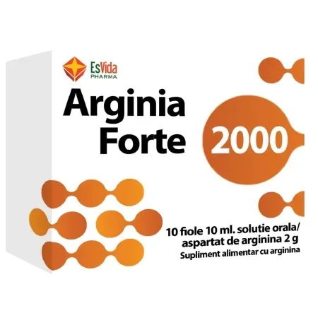 Arginia - Arginina Forte 2000, 10 Fiole EsVida EsVida Pharma — preț și oferte