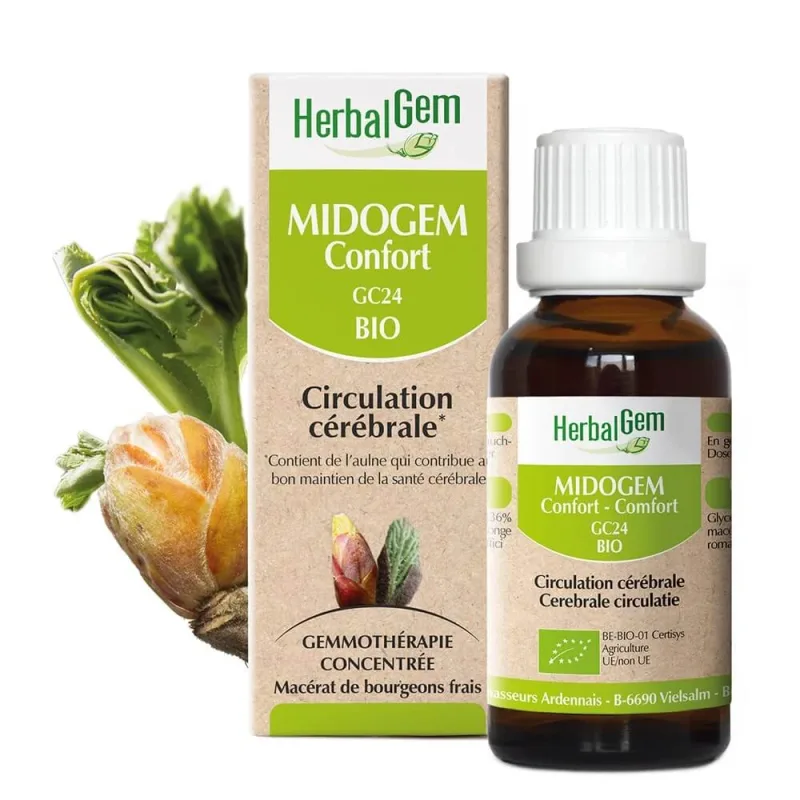 Herbalgem Gemmotherapy Complexes Midogem Confort Bio Cerebral Circulation 30ml — preț și oferte