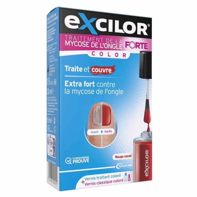 Excilor Tratament pentru ciuperci de unghii Culoare roșu coral puternic 30ml — preț și oferte
