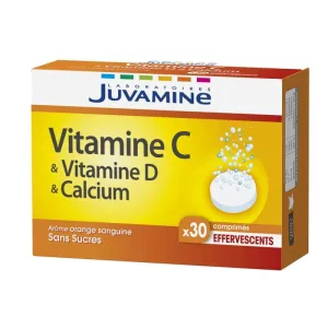 Juvamine Fizz Vitamine C + D și calciu 30 de tablete efervescente