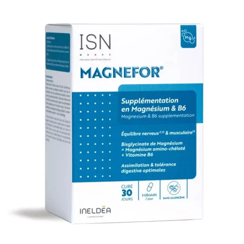 Ineldea Santé Naturelle Magnefor Nervozitate și oboseală musculară 90 Gelule Lab. Ineldea — preț și oferte
