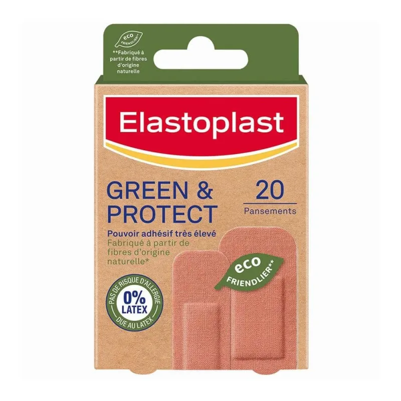 Elastoplast Green & Protect 0% Latex Putere adezivă foarte mare - 2 formate 20 tencuieli — preț și oferte