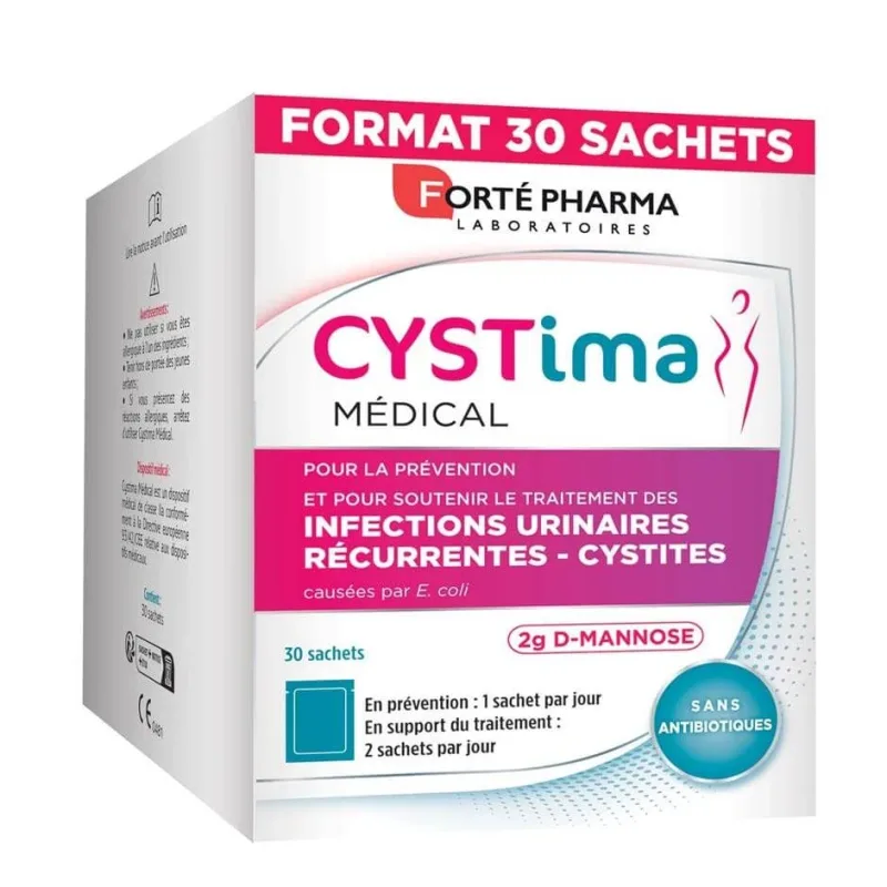 Forté Pharma Cystima Infecții ale tractului urinar D-Manoză 30 plicuri — preț și oferte