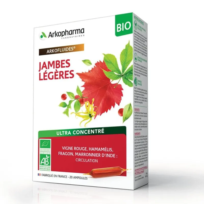 Arkopharma Arkofluids Red Grapefruit Circulație Lumină Picioare Bio 20 — preț și oferte