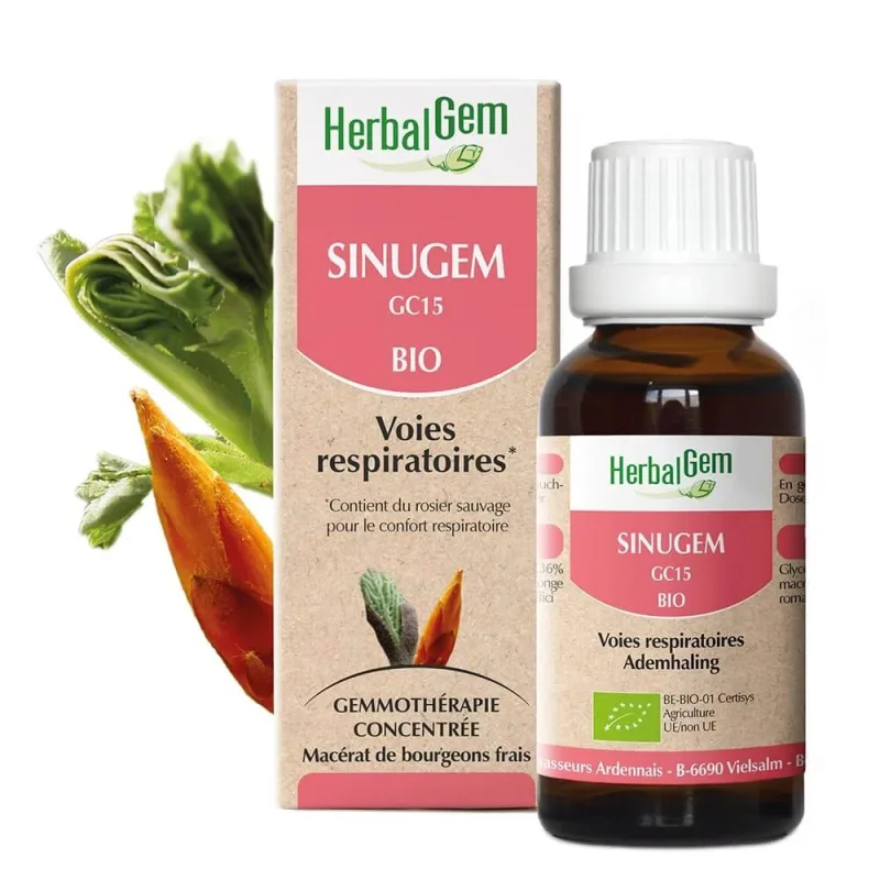 Herbalgem Gemmotherapy Complexes Organic Sinugem pentru respirație 30ml — preț și oferte