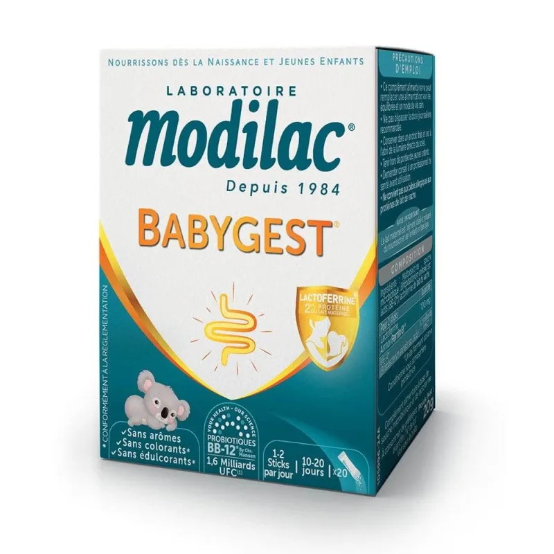 Modilac Babygest 20 de sticksuri — preț și oferte