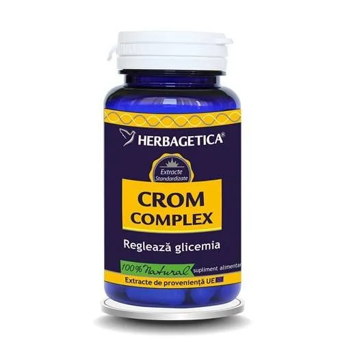 Crom complex, 120 capsule, Herbagetica — preț și oferte