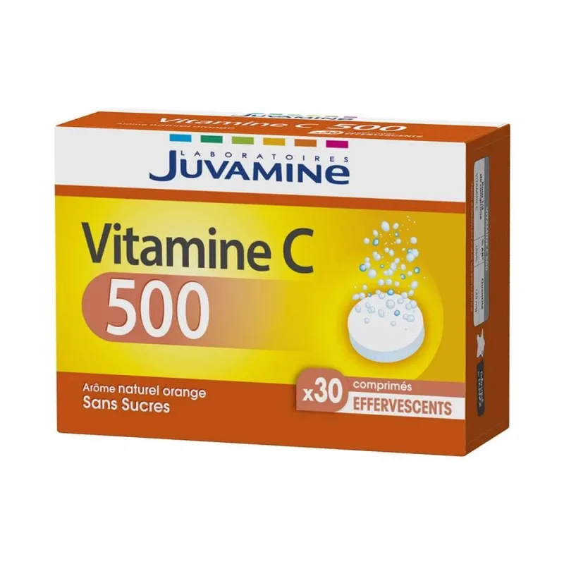Juvamine Vitamina C 500 30 tablete efervescente — preț și oferte