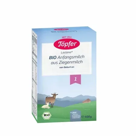 Lapte praf de capra formula 1 Bio Lactana, 400 g, Topfer — preț și oferte