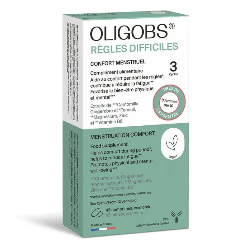 Ccd Oligobs Confort menstrual Perioade dificile 3 Ciclu 45 comprimate Laboratoire Ccd — preț și oferte