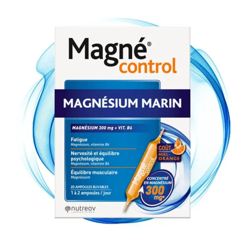Nutreov Magne Control magneziu marin 20 fiole — preț și oferte