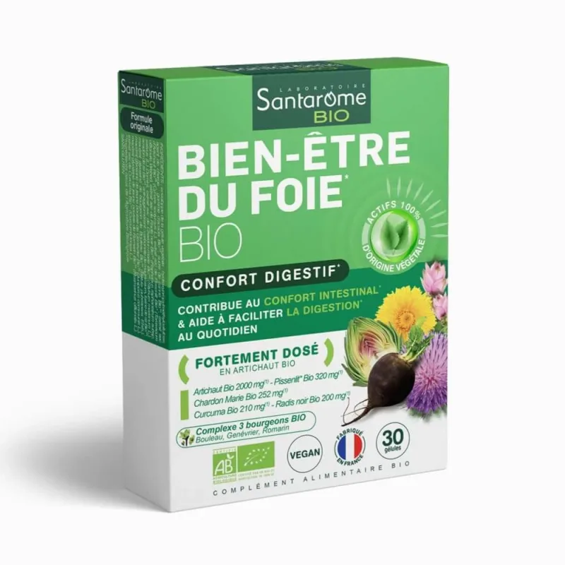Santarome Wellness Organic Liver 30 gels Confort Digestif 30 gélules — preț și oferte