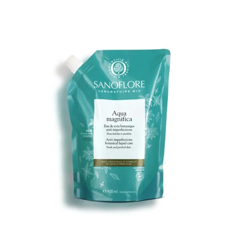Sanoflore Magnifica Recharge Essence Botanique Bio Aqua Piele predispusă la acnee 400ml — preț și oferte