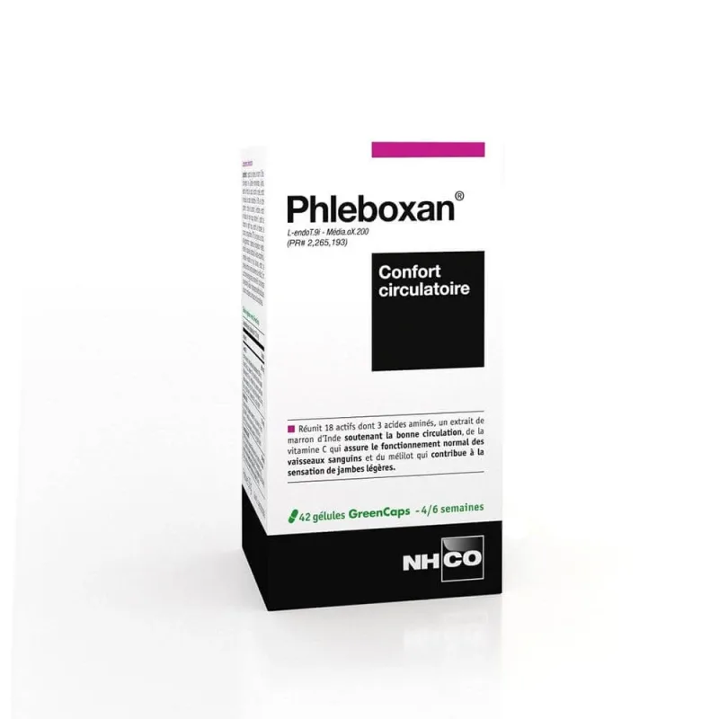 Nhco Nutrition Phleboxan Microcirculație 42 capsule — preț și oferte