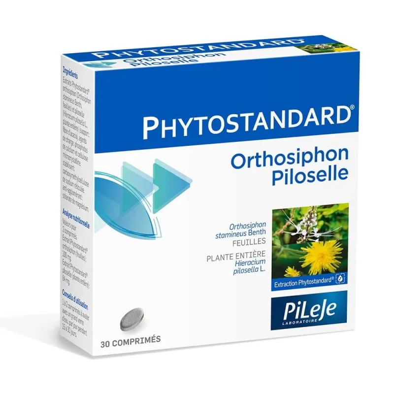 Pileje Phytostandard Phytostandard Orthosiphon și Pilosella 30 Compresse 30 comprimés — preț și oferte