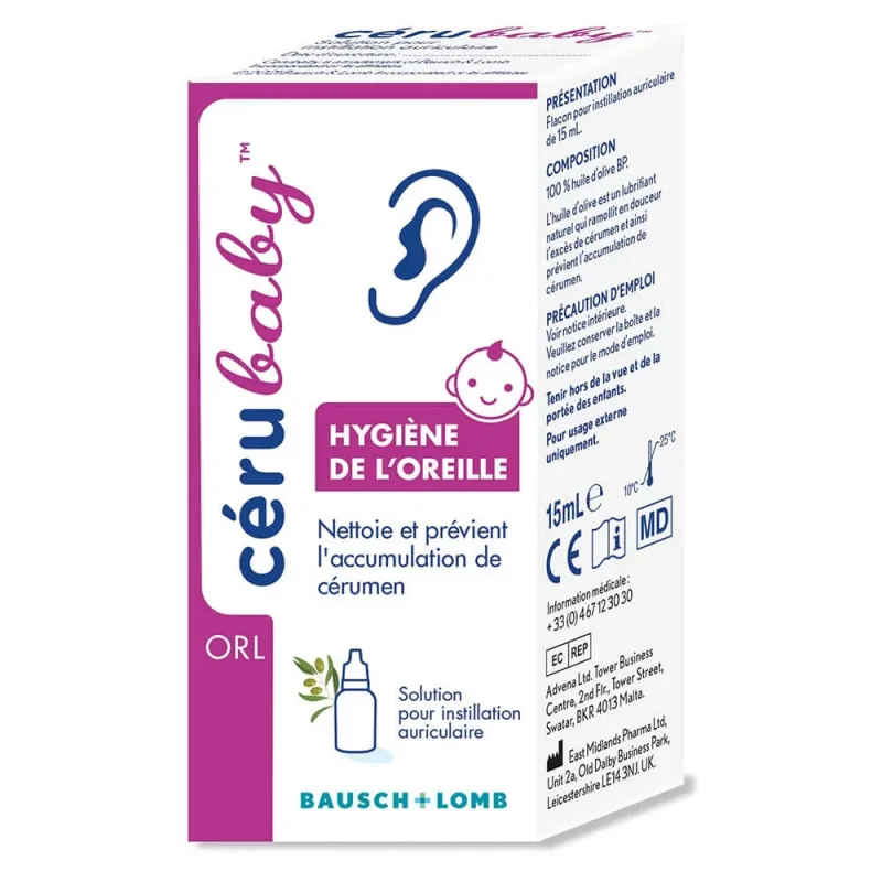 Bausch&Lomb Curățarea urechii Cerubaby 15ml — preț și oferte