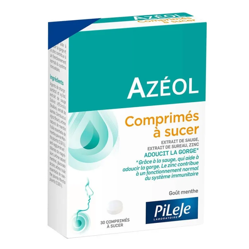 Pileje Azéol Comprimate de supt Azeol X30 cu aromă de mentă Goût Menthe x30 — preț și oferte