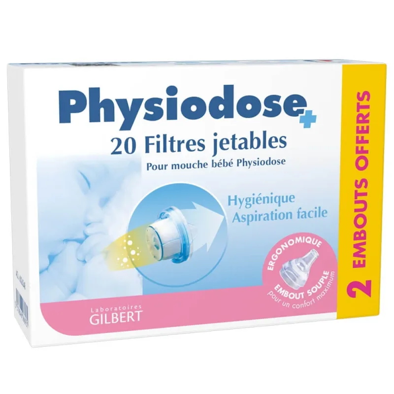 Gilbert Physiodose For Baby Fly 20 filtre de unică folosință + 2 duze — preț și oferte
