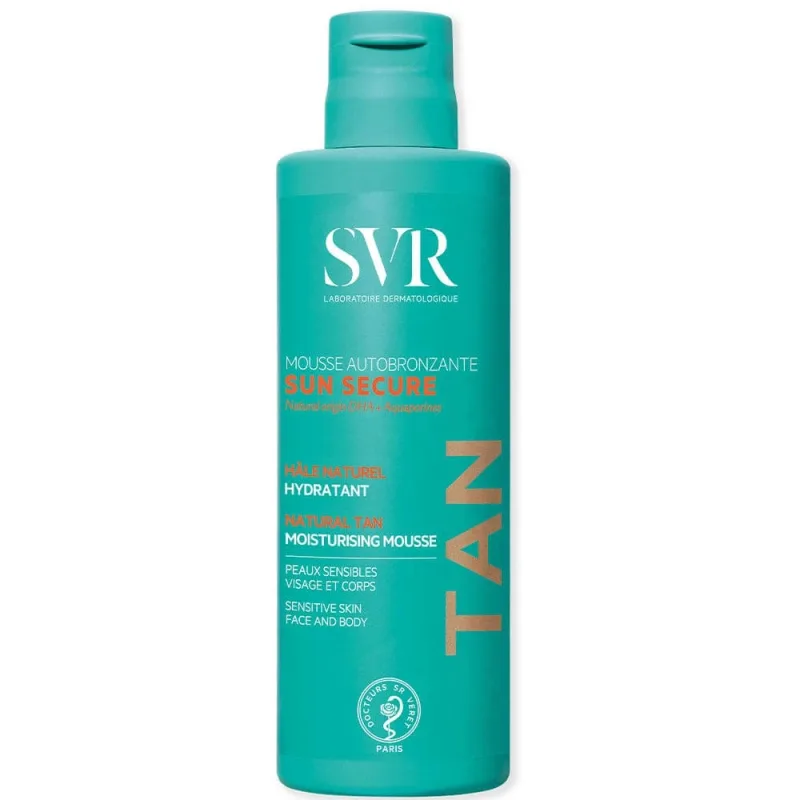Svr Sun Secure Self Tanning Mousse Mousse bronzantă hidratantă naturală 150 ml SVR LABORATORIES — preț și oferte