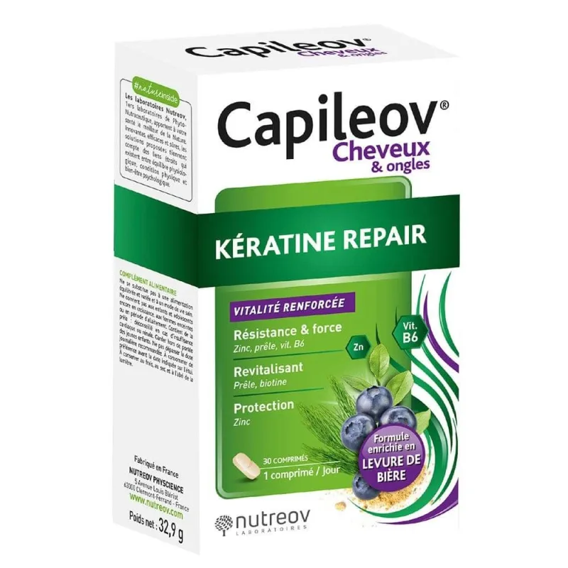 Nutreov Capileov Keratin Repair 30 comprimate — preț și oferte