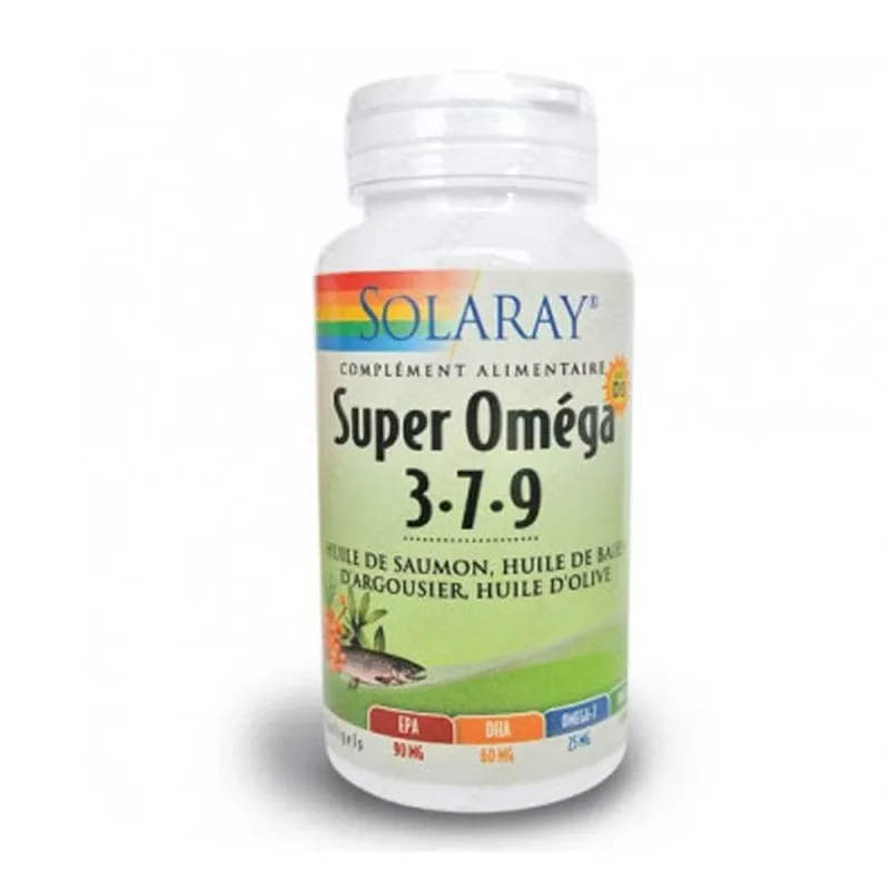 Solaray Super Omega 3,7,9 cu vitamina D 60 Capsule — preț și oferte