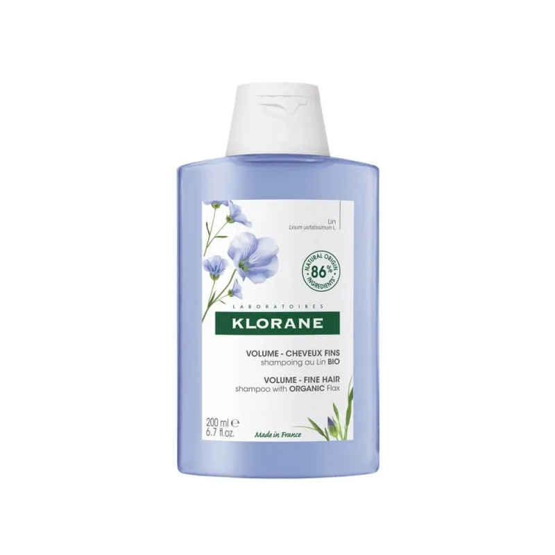 Klorane Șampon volumizator cu semințe de in pentru păr fin Bio 200 ml — preț și oferte