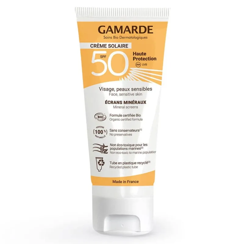Cremă cu protecție solară ridicatǎ SPF50 UVA UVB P, 40 ml, Gamarde — preț și oferte