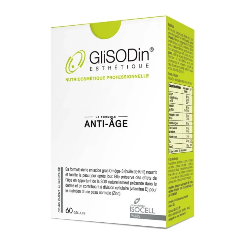 Glisodin Anti-îmbătrânire, 60 capsule, Isocell — preț și oferte